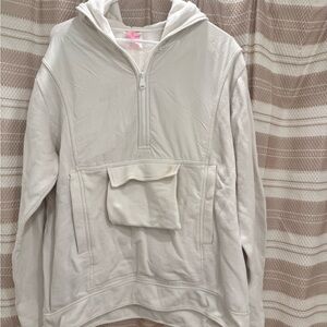 Free people White Quarter-Zip Pullover